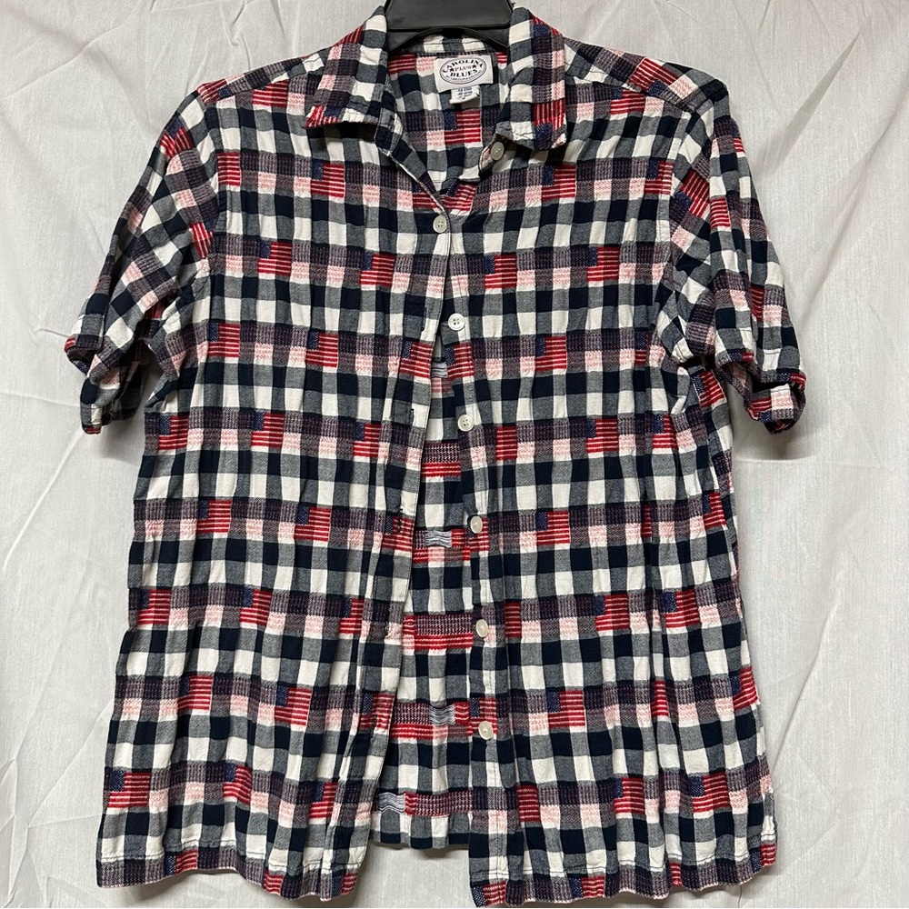 Women’s Checkered Shirt - Red, Blue, White